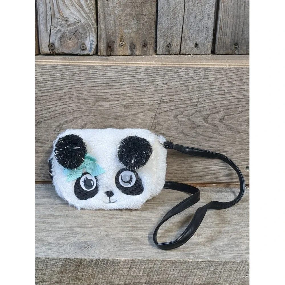 Claire Club Girls Panda Zippered Shoulder Bag